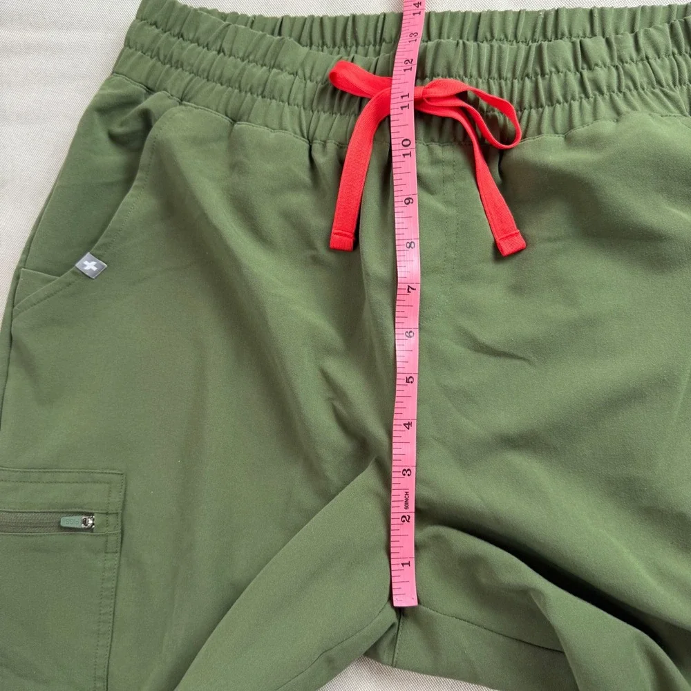 FIGS Women's Olive Green Scrub Zamora Jogger Pants Large Petite